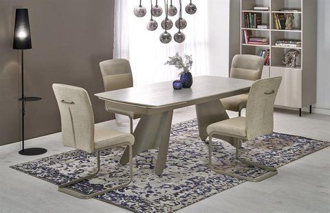 Стіл розкладний SALIX Halmar 180(260)x90 Травентин/Кашемір фотографія