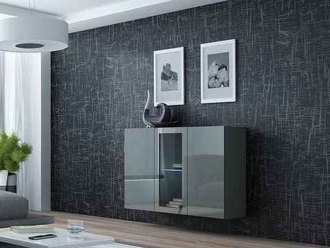 Комод VIGO Cama 120 Сірий Мат / Сірий Глянець фотографія