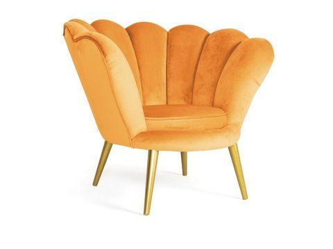 Крісло MAGNOLIA Velvet 1 Gold Signal Каррі ** фотографія
