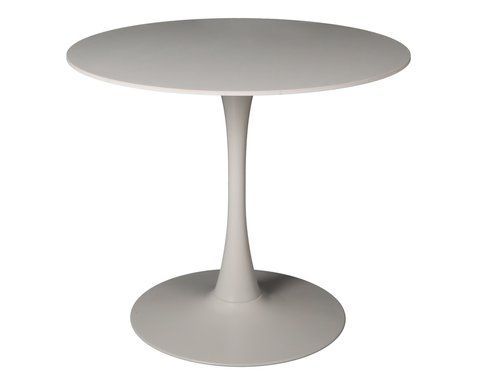 Стіл ODIN CERAMIC Intarsio 90*90 бежевий мат/кашемір фотографія