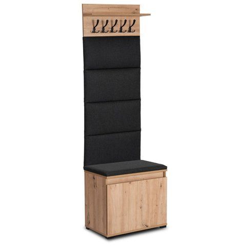 Прихожая MEBEL ELITE VENORNA 60 Дуб Артизан/графит фотография