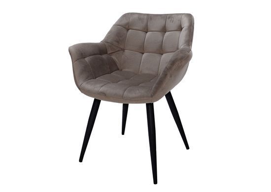 Крісло ELEGANTE Velvet Intarsio Бежевий фотографія