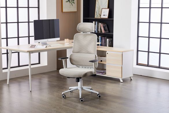 Комп'ютерне крісло Level Light Grey Ergomix Світло Сірий фотографія
