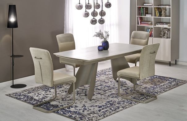 Стіл розкладний SALIX Halmar 180(260)x90 Травентин/Кашемір фотографія