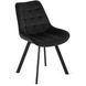 Стул бархатный MEBEL ELITE RICK Velvet Черный фотография