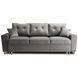 Диван 3-х місний оксамитовий MEBEL ELITE EMIL Velvet 230 см Сірий