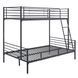 Двухъярусная кровать 90x200 см MEBEL ELITE TRES черный