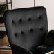 Кресло мягкое бархатное MEBEL ELITE SANTOS Velvet Черный