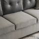 Диван 3-х місний оксамитовий MEBEL ELITE EMIL Velvet 230 см Сірий