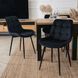 Комплект стіл розкладний MEBEL ELITE MAX 80(160)х80 см Дуб Крафт Чорний +4 стільці CHRIS Чорний