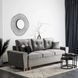 Диван 3-х місний оксамитовий MEBEL ELITE EMIL Velvet 230 см Сірий