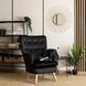 Кресло мягкое бархатное MEBEL ELITE SANTOS Velvet Черный