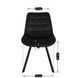 Стул бархатный MEBEL ELITE RICK Velvet Черный