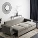 Диван 3-х місний оксамитовий MEBEL ELITE EMIL Velvet 230 см Сірий