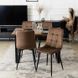 Стул бархатный MEBEL ELITE PERU Velvet Коричневый