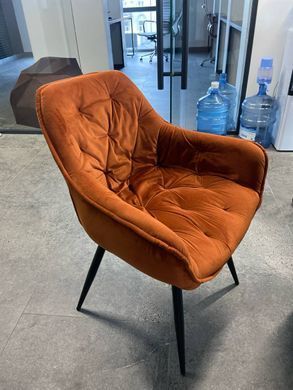 Крісло CHERRY Velvet Signal Кориця фотографія