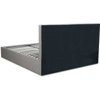 Ліжко двоспальне MEBEL ELITE MELIA, 160x200 см тканина Сірий фотографія