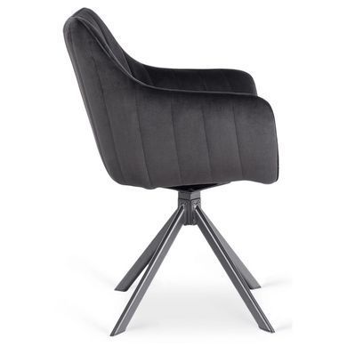 Стул поворотный MEBEL ELITE MUMBAI 2 Velvet&nbsp;Черный фотография