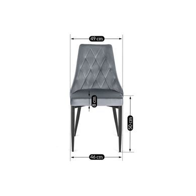 Комплект стол раскладной MEBEL ELITE EDWIN 120(160)х90 см Дуб золотой Черный +4 стула CORK Серый фотография