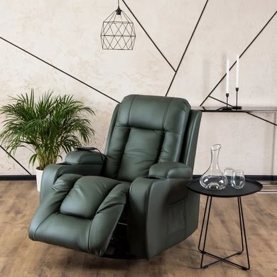 Масажне крісло MEBEL ELITE BOX екошкіра Зелений фотографія