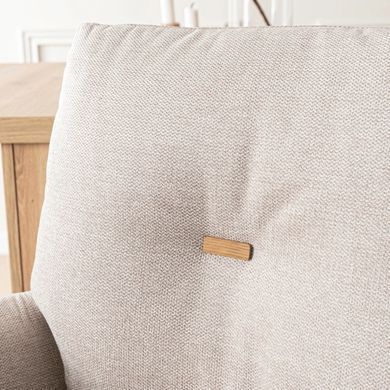 Стілець поворотний MEBEL ELITE BIANCO Бежевий фотографія