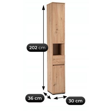 Прихожая MEBEL ELITE VENORNA 90 Дуб Артизан/графит фотография