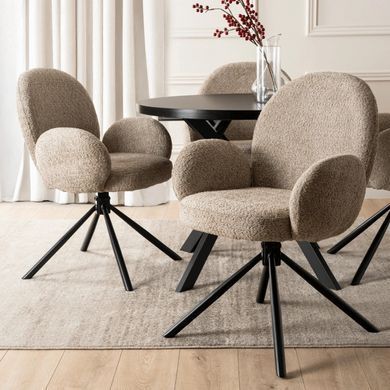 Стілець поворотний MEBEL ELITE MUSSO Коричневий фотографія
