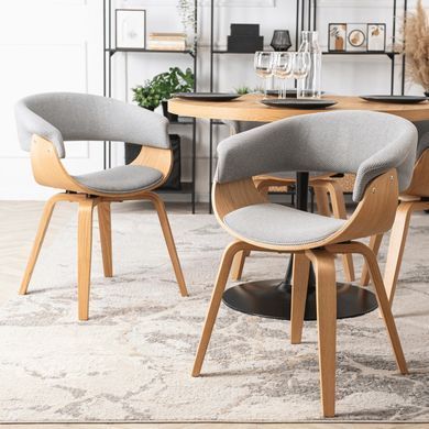 Стул MEBEL ELITE GARY 2 Золотой дуб / Серый фотография