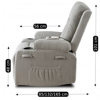 Массажное кресло MEBEL ELITE BOX Вельвет Серый фотография