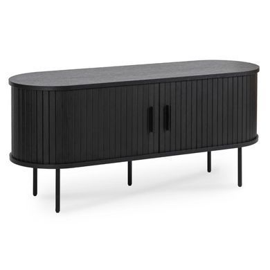 ТВ Тумба MEBEL ELITE TRISH 120 Чорний фотографія