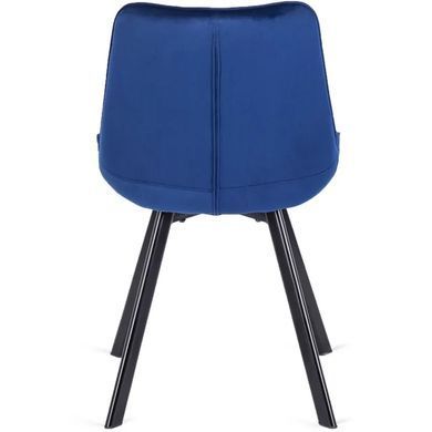 Стілець оксамитовий MEBEL ELITE RICK Velvet, Темно-синій фотографія