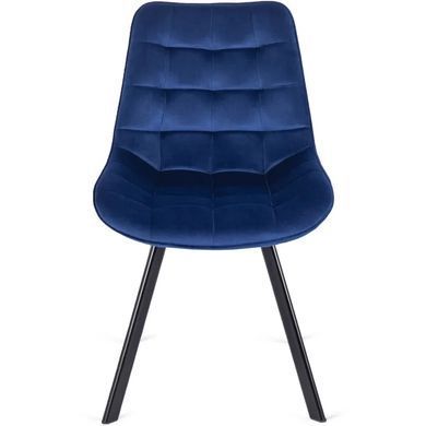 Стілець оксамитовий MEBEL ELITE RICK Velvet, Темно-синій фотографія