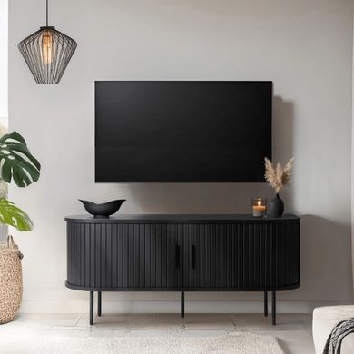 ТВ Тумба MEBEL ELITE TRISH 120 Чорний фотографія