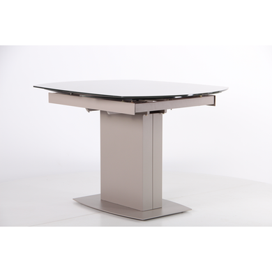 Стіл розкладний Joel beige AMF 120(180)X90 glass Quartz beige фотографія