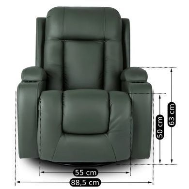 Масажне крісло MEBEL ELITE BOX екошкіра Зелений фотографія