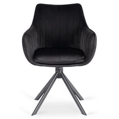 Стул поворотный MEBEL ELITE MUMBAI 2 Velvet&nbsp;Черный фотография