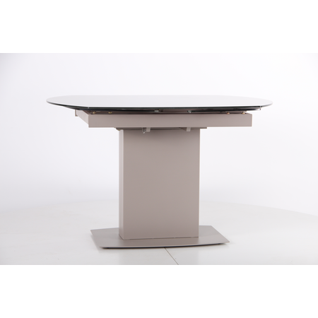 Стіл розкладний Joel beige AMF 120(180)X90 glass Quartz beige фотографія