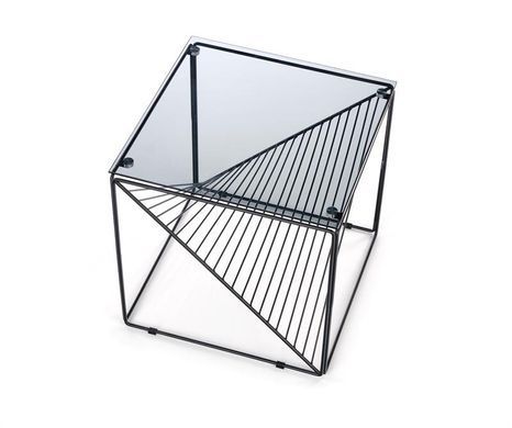 Журнальный столик PATO Halmar 50x50 Черный фотография