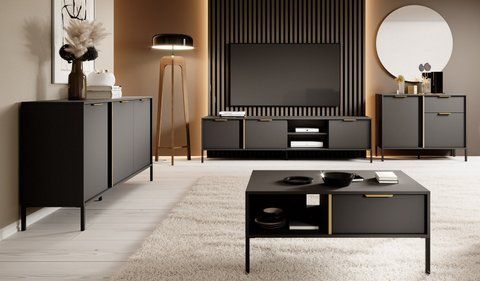 Стенка Perfect Home Ларс / Lars C Антрацит фотография