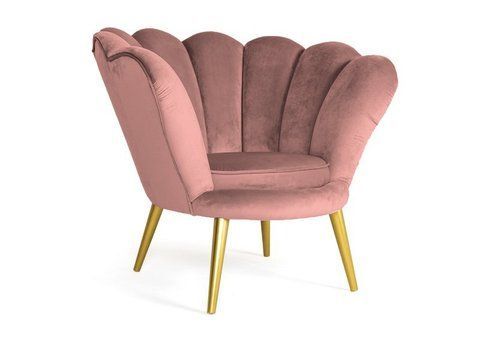 Крісло MAGNOLIA Velvet 1 Gold Signal Антична троянда ** фотографія