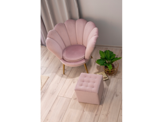 Крісло MAGNOLIA Velvet 1 Gold Signal Антична троянда ** фотографія