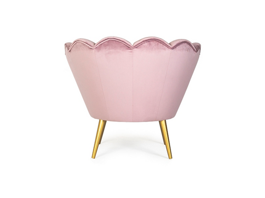 Крісло MAGNOLIA Velvet 1 Gold Signal Антична троянда ** фотографія