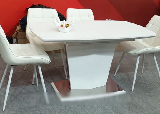 Стіл розкладний TML-700 VETRO 140x80 Матовий Білий фотографія