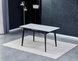 Стіл розкладний BERLIN CERAMIC Intarsio 111(140)x75 Білий Глянець Кераміка Чорний