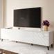 ТВ Тумба ABETO RTV Cama 200 Белый мат/ Белый глянец фотография