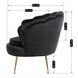 Крісло м'яке з підставкою MEBEL ELITE GRAND Velvet Чорний
