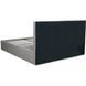 Ліжко двоспальне MEBEL ELITE MELIA, 160x200 см тканина Сірий