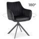 Стул поворотный MEBEL ELITE MUMBAI 2 Velvet&nbsp;Черный