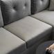 Угловой диван универсальный бархатный MEBEL ELITE MATEO Velvet 248 см Серый Правый