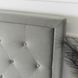 Ліжко двоспальне оксамитове MEBEL ELITE CROS Velvet 160x200 см Сірий